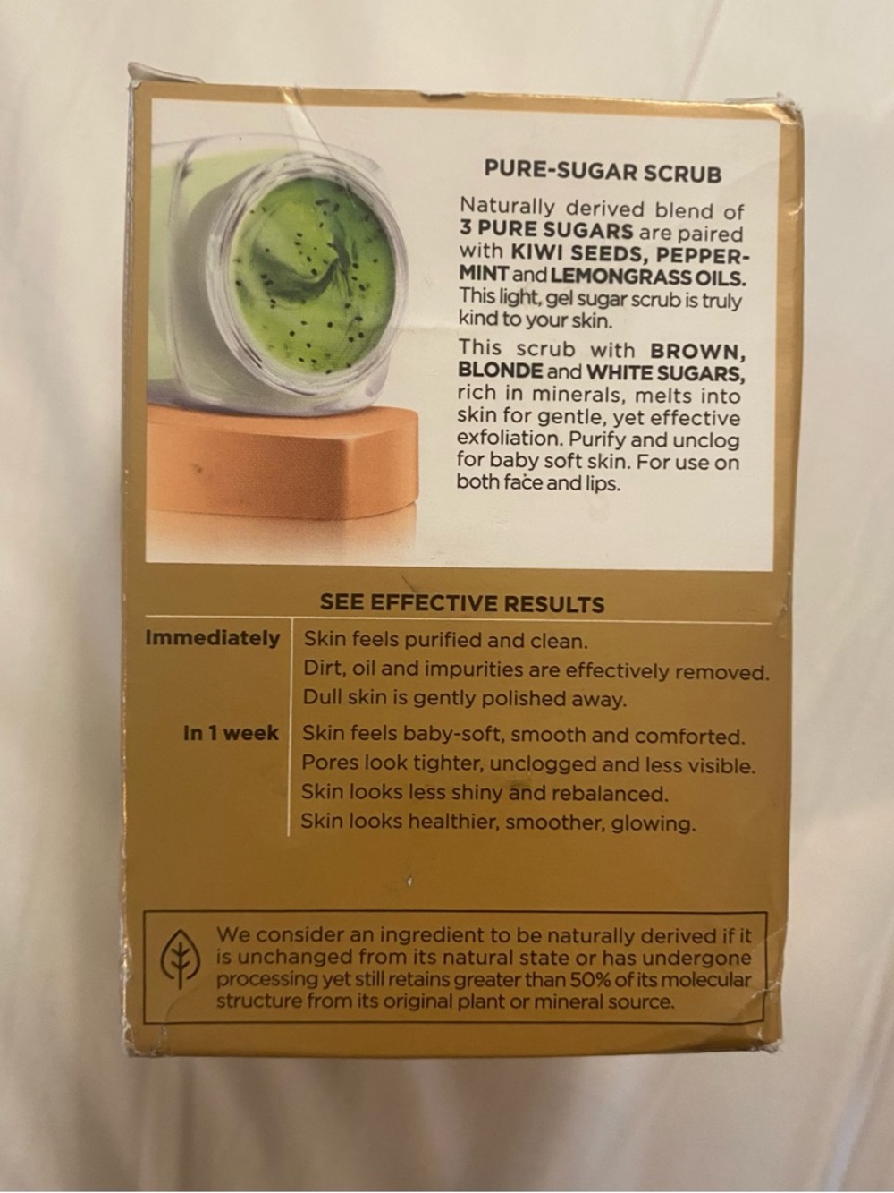 L’Oréal Paris Pure-Sugar Scrub Purify & Unclog Kiwi 1.7 oz - Picture 2 of 2